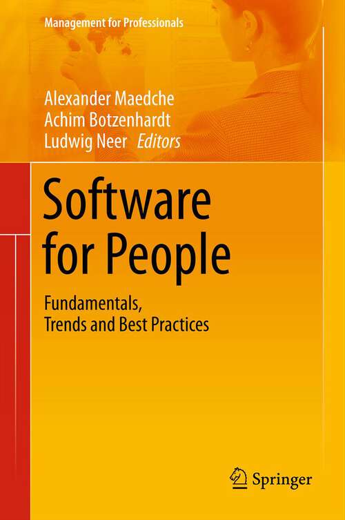 Book cover of Software for People: Fundamentals, Trends and Best Practices (2012) (Management for Professionals)