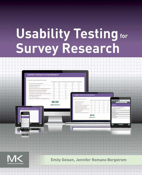 Book cover of Usability Testing for Survey Research