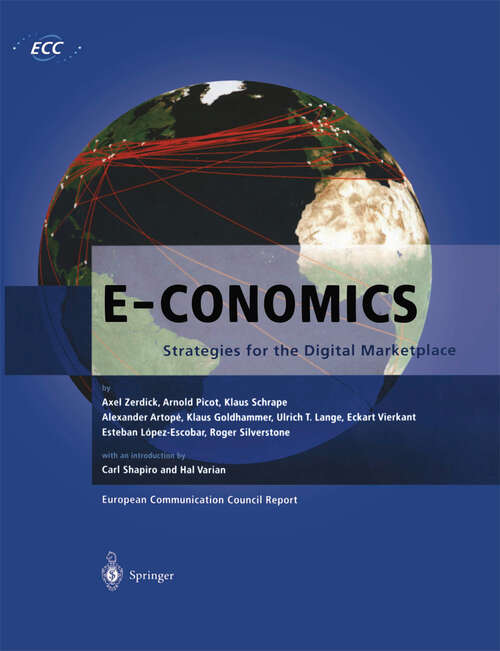 Book cover of E-Conomics: Strategies for the Digital Marketplace (2000) (European Communication Council Report)