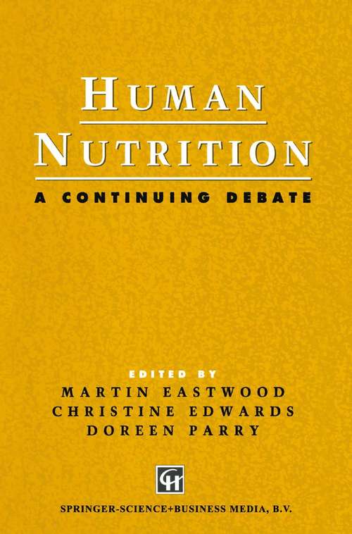 Book cover of Human Nutrition: A Continuing Debate (1992)