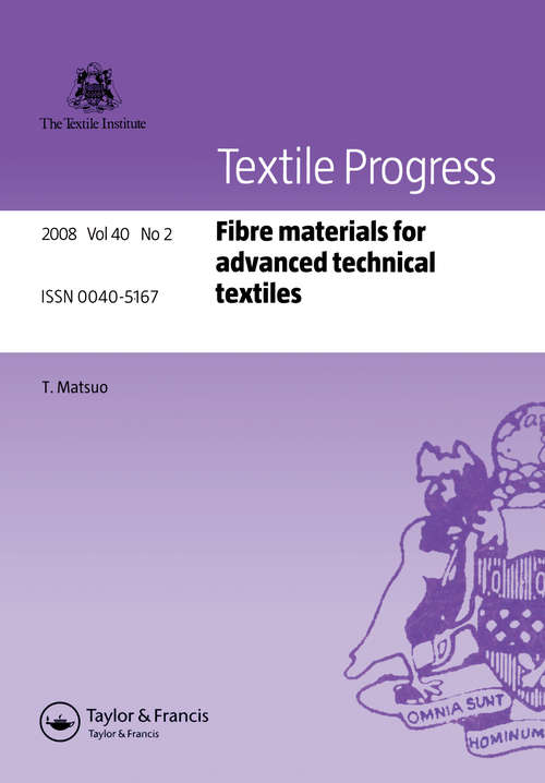 Book cover of Fibre Materials for Advanced Technical Textiles