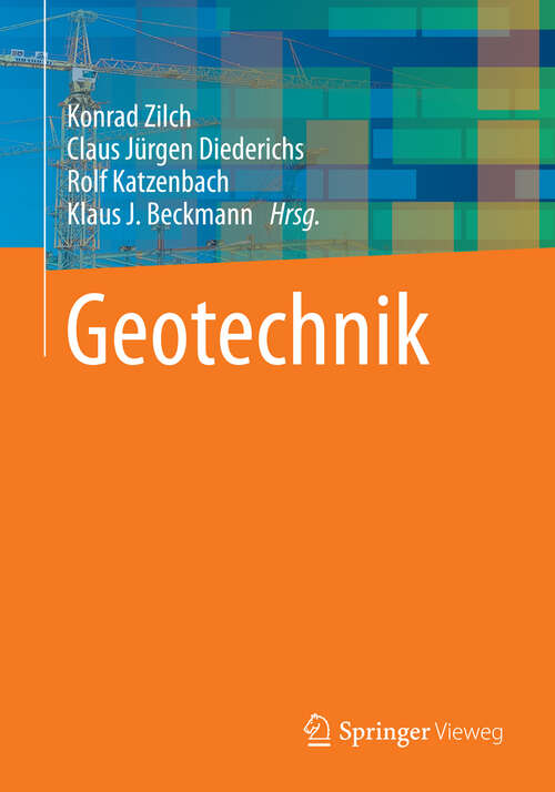 Book cover of Geotechnik (2013)