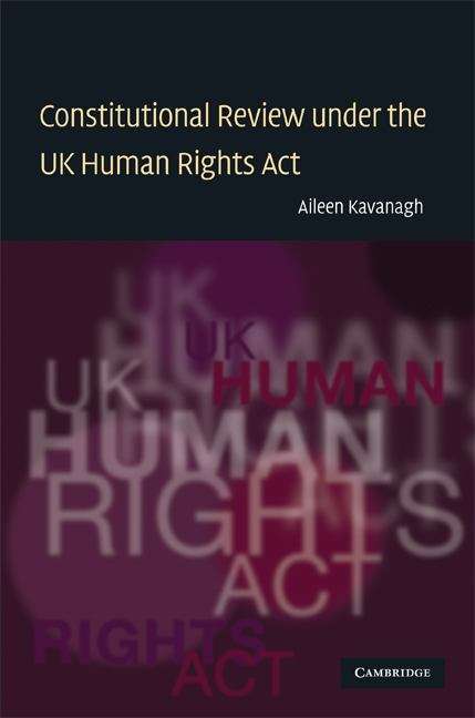 Book cover of Constitutional Review Under The Uk Human Rights Act (PDF)