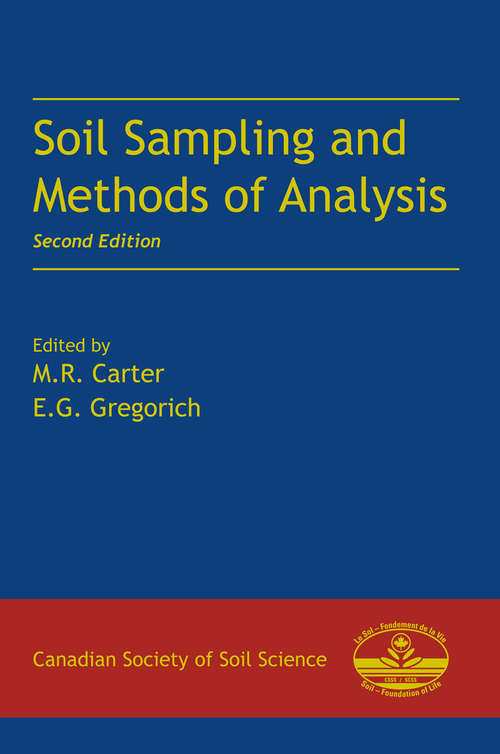 Book cover of Soil Sampling and Methods of Analysis (2)