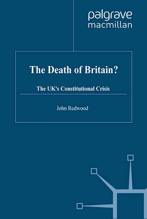 Book cover of The Death of Britain? (1999)
