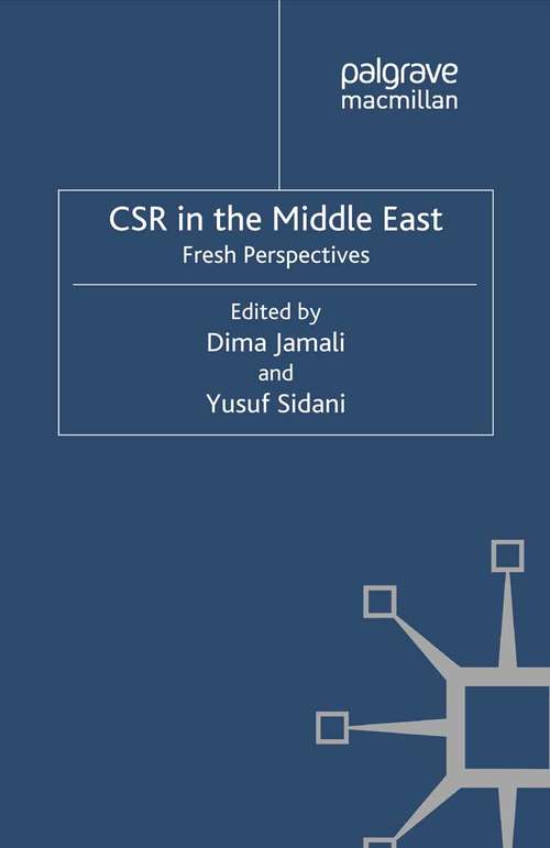 Book cover of CSR in the Middle East: Fresh Perspectives (2012)