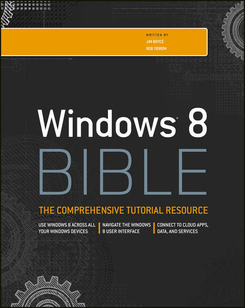 Book cover of Windows 8 Bible (4) (Bible #785)