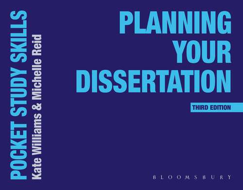 Book cover of Planning Your Dissertation (Pocket Study Skills)