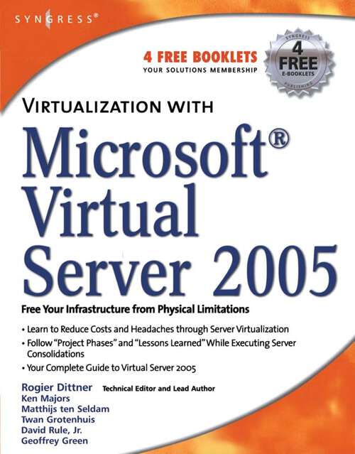 Book cover of Virtualization with Microsoft Virtual Server 2005