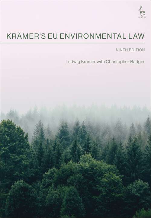 Book cover of Krämer’s EU Environmental Law