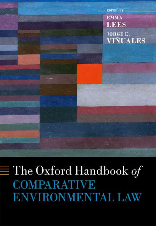 Book cover of The Oxford Handbook of Comparative Environmental Law (Oxford Handbooks)