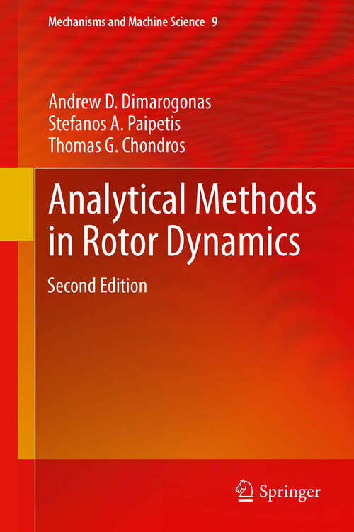 Book cover of Analytical Methods in Rotor Dynamics: Second Edition (2013) (Mechanisms and Machine Science)