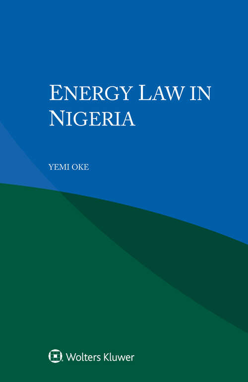 Book cover of Energy Law in Nigeria