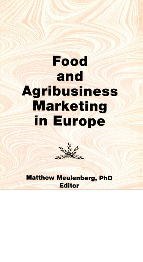 Book cover of Food and Agribusiness Marketing in Europe