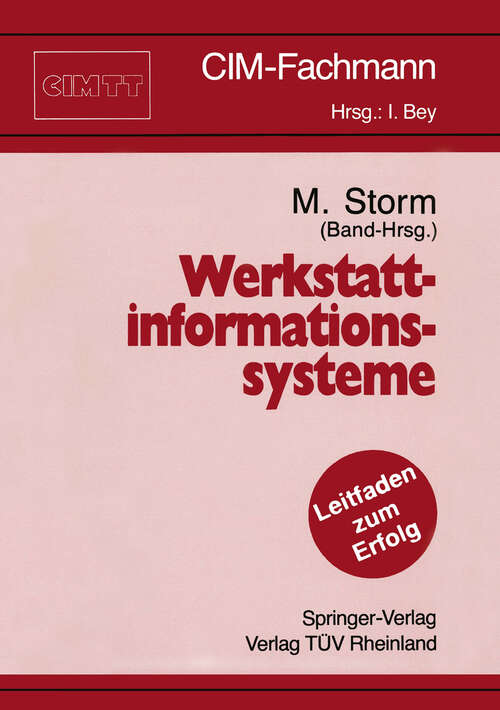 Book cover of Werkstattinformationssysteme (1993) (CIM-Fachmann)