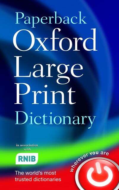 Book cover of Paperback Oxford Large Print Dictionary (PDF)