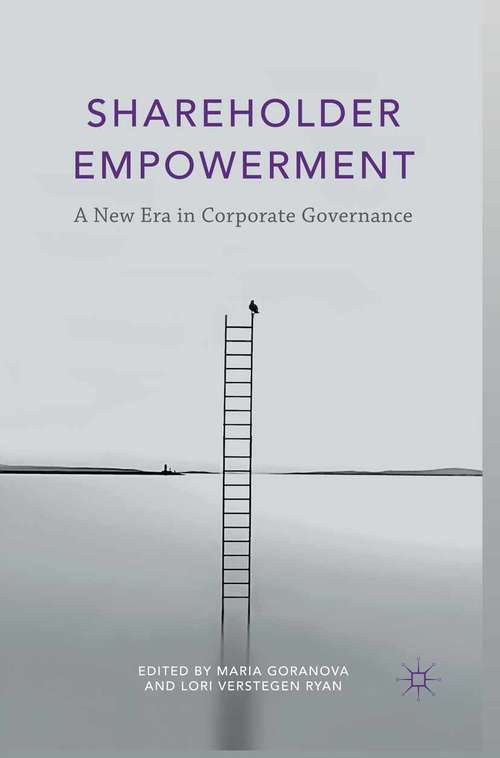 Book cover of Shareholder Empowerment: A New Era in Corporate Governance (1st ed. 2015)