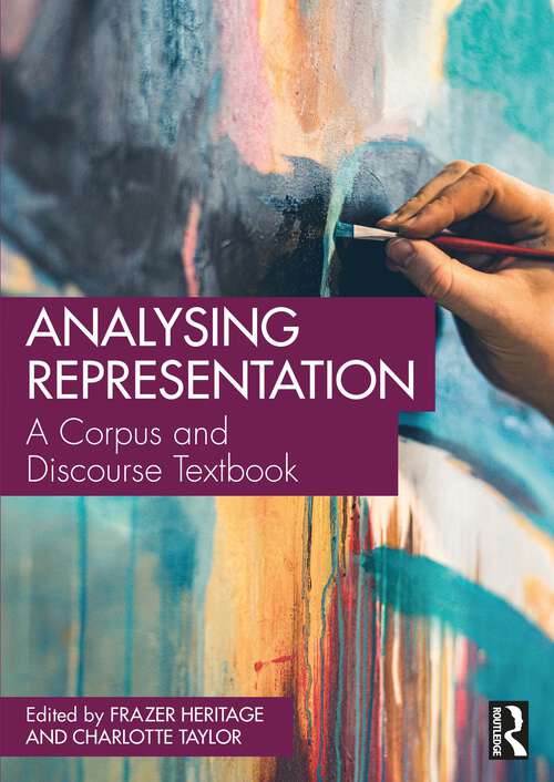 Book cover of Analysing Representation: A Corpus and Discourse Textbook