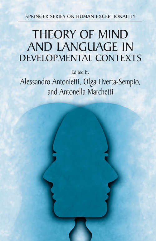 Book cover of Theory of Mind and Language in Developmental Contexts (2006) (The Springer Series on Human Exceptionality)