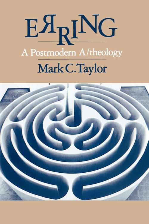 Book cover of Erring: A Postmodern A/theology