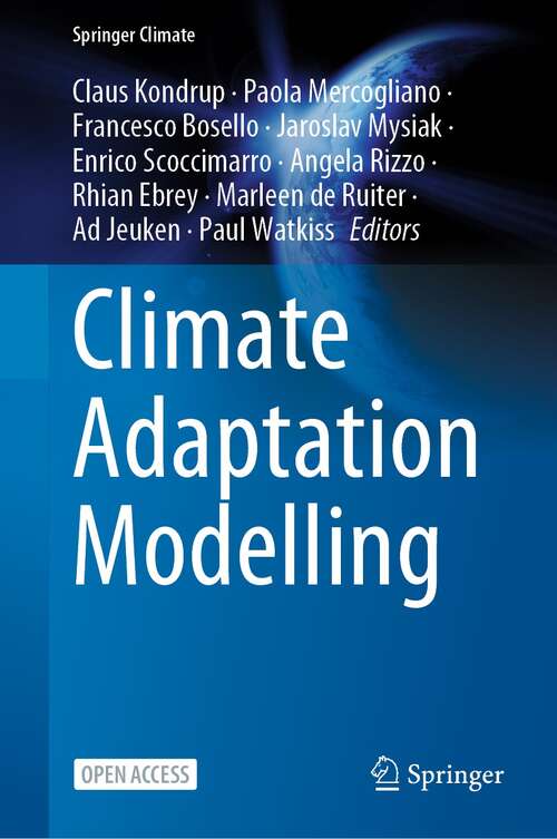 Book cover of Climate Adaptation Modelling (1st ed. 2022) (Springer Climate)