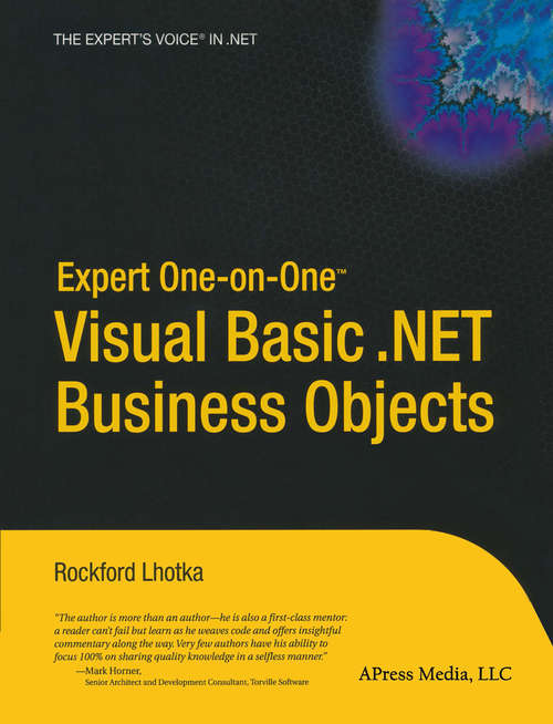 Book cover of Expert One-on-One Visual Basic .NET Business Objects (1st ed.)