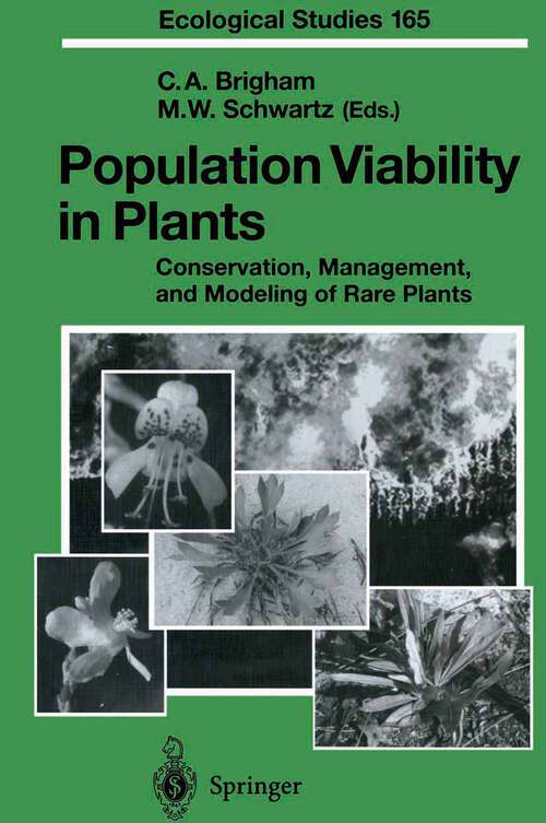 Book cover of Population Viability in Plants: Conservation, Management, and Modeling of Rare Plants (2003) (Ecological Studies #165)