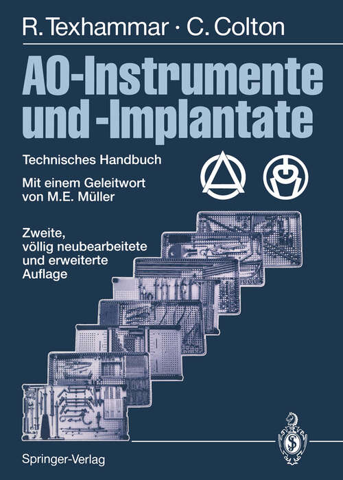 Book cover of AO-Instrumente und -Implantate: Technisches Handbuch (2. Aufl. 1980)