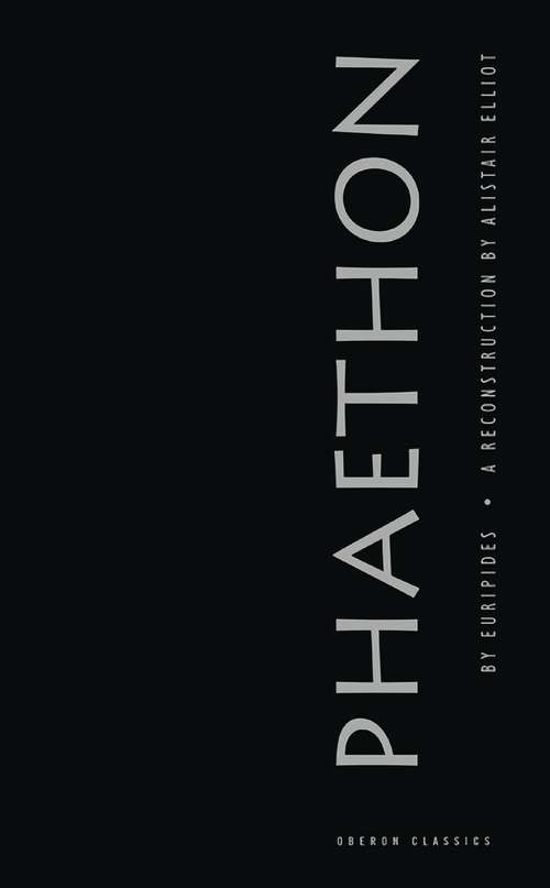 Book cover of Phaethon (Oberon Modern Plays)