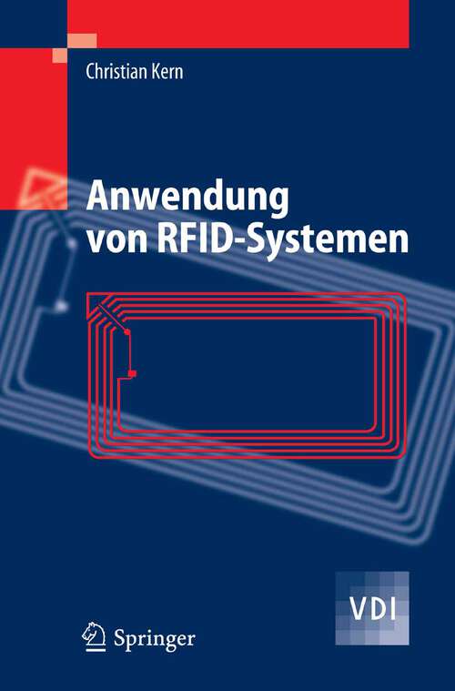 Book cover of Anwendung von RFID-Systemen (2006) (VDI-Buch)