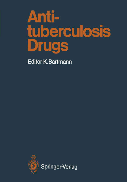 Book cover of Antituberculosis Drugs (1988) (Handbook of Experimental Pharmacology #84)