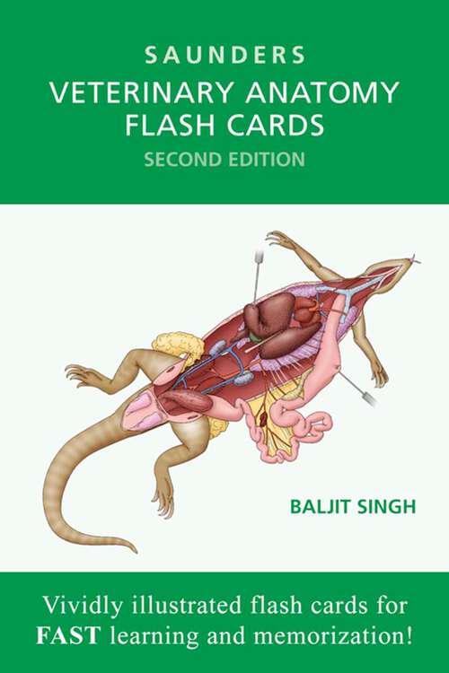 Book cover of Veterinary Anatomy Flash Cards: Veterinary Anatomy Flash Cards (2)