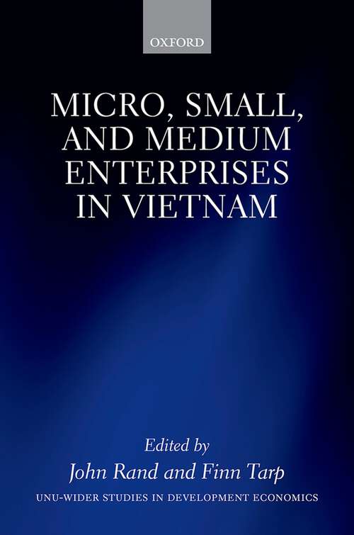 Book cover of Micro, Small, and Medium Enterprises in Vietnam (WIDER Studies in Development Economics)