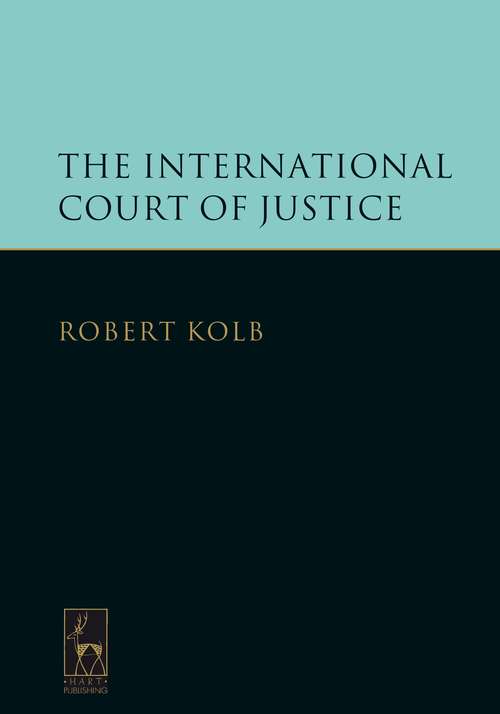 Book cover of The International Court of Justice