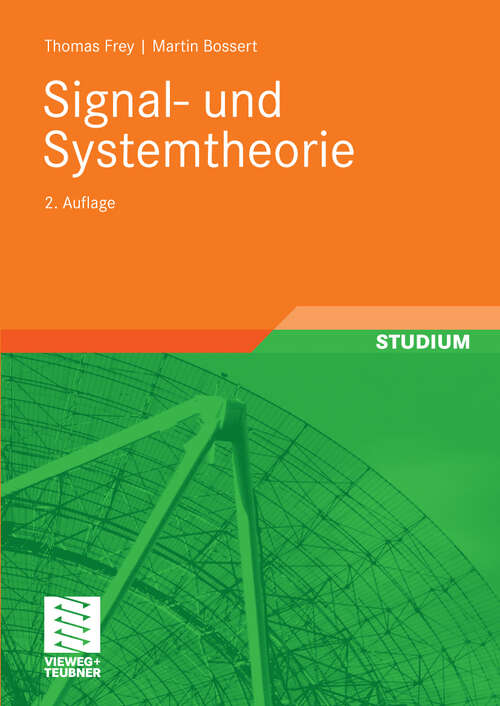 Book cover of Signal- und Systemtheorie (2. Aufl. 2009)