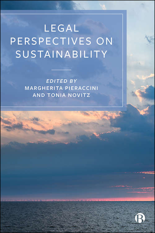 Book cover of Legal Perspectives on Sustainability