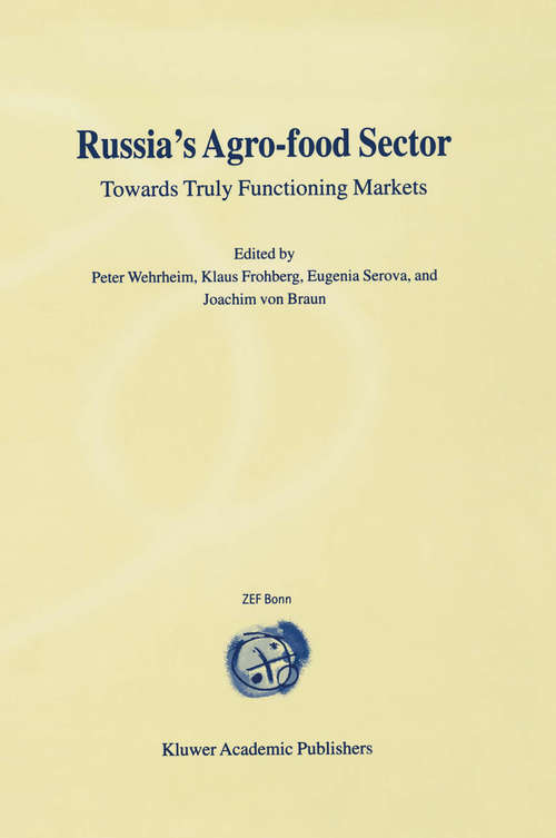 Book cover of Russia’s Agro-Food Sector: Towards Truly Functioning Markets (2000)