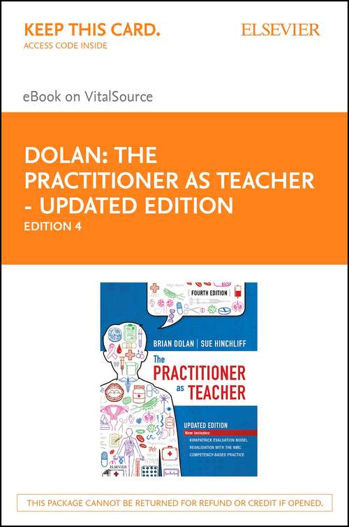 Book cover of The Practitioner as Teacher - Updated Edition E-Book