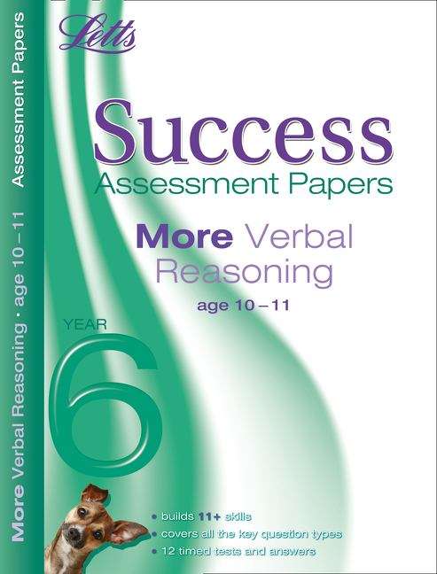 Book cover of Success Assessment Papers: More Verbal Reasoning 10-11 Years (Letts 11+ Success Ser.) (PDF)