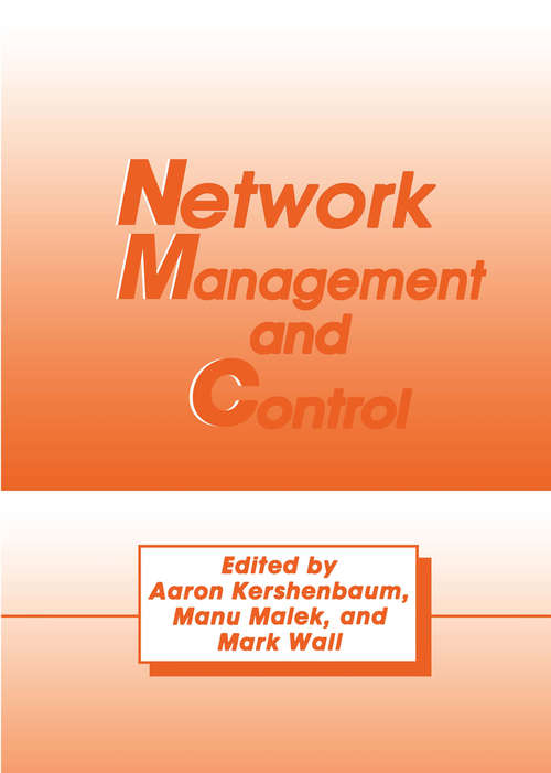 Book cover of Network Management and Control (1990)