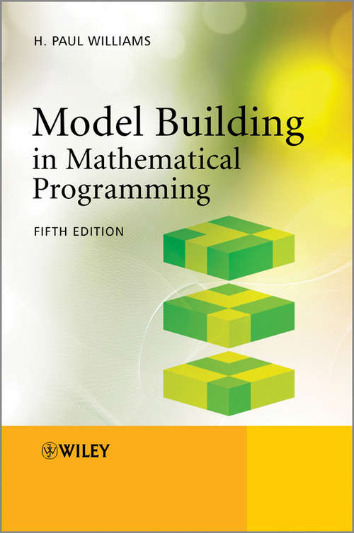 Book cover of Model Building in Mathematical Programming (5)