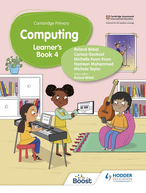 Book cover of Cambridge Primary Computing Learner's Book Stage 4