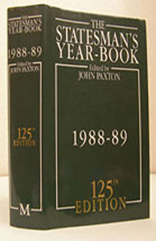 Book cover of The Statesman's Year-Book 1988-89 (1988) (The Statesman's Yearbook)