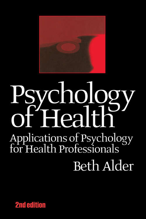 Book cover of Psychology of Health 2nd Ed