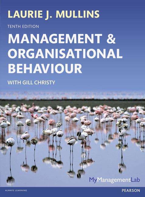 Book cover of Management And Organisational Behaviour (PDF)