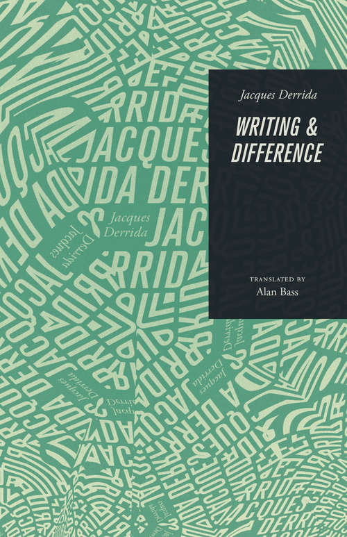 Book cover of Writing and Difference