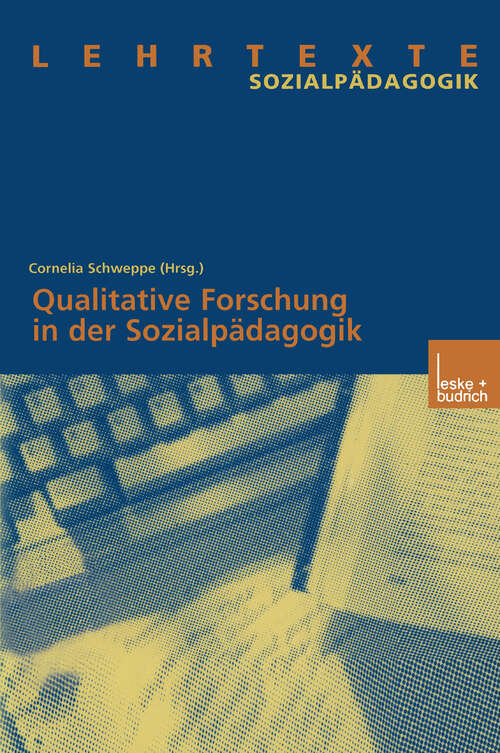 Book cover of Qualitative Forschung in der Sozialpädagogik (2003)