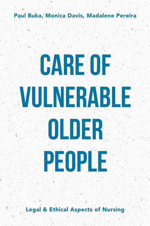 Book cover of Care of Vulnerable Older People (1st ed. 2017)