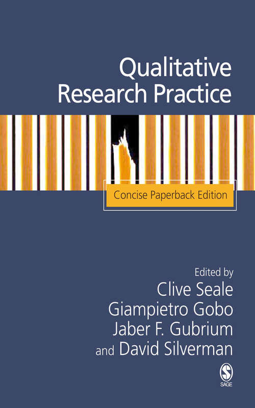 Book cover of Qualitative Research Practice: Concise Paperback Edition