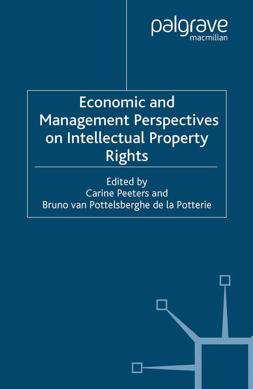 Book cover of Economic and Management Perspectives on Intellectual Property Rights (2006) (Applied Econometrics Association Series)